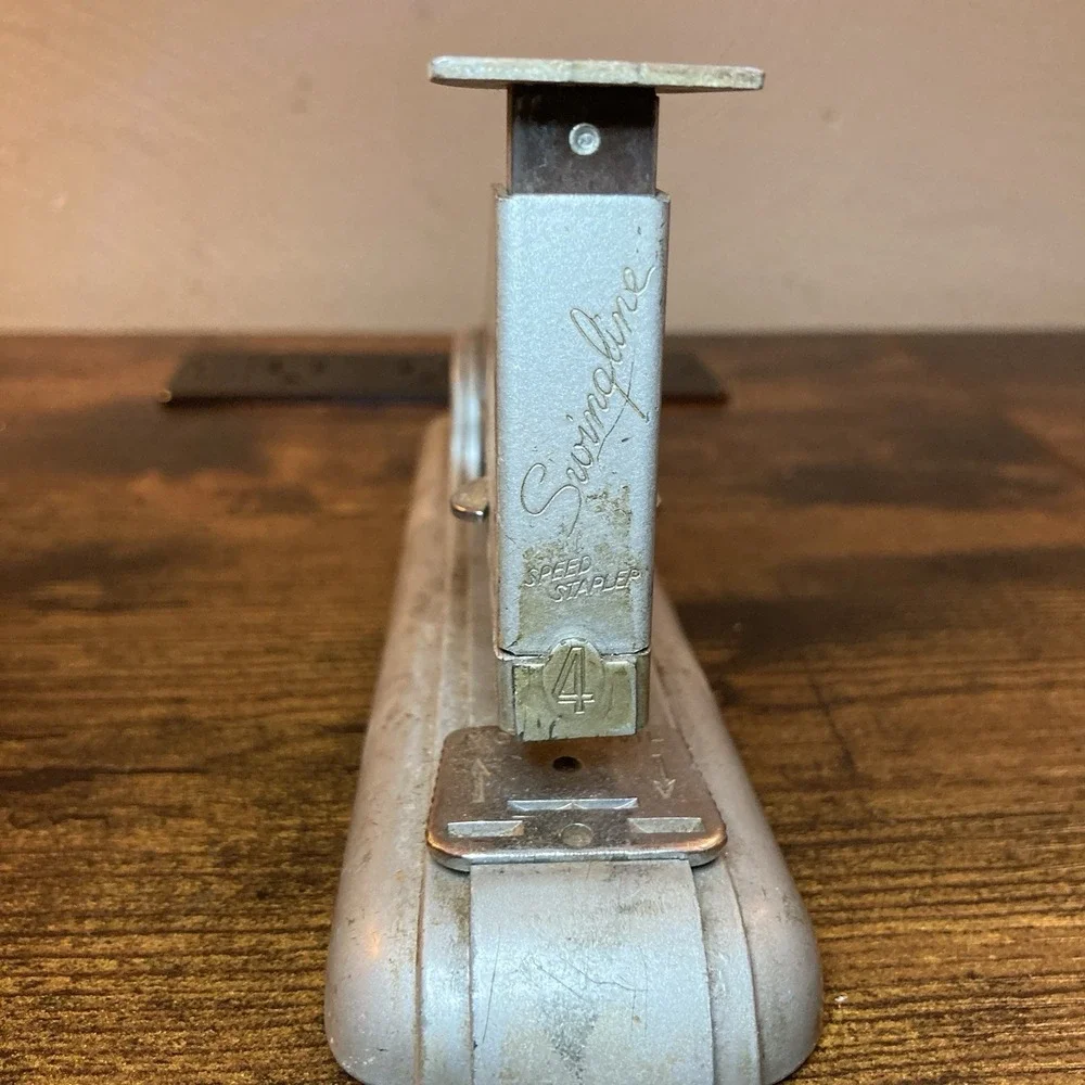 Swingline Speed Stapler 4 Art Deco MCM Made‎ USA Streamline Moderne Industrial